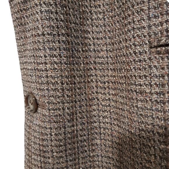 Hunter Haig Mens Tweed Blazer Vintage Tan Grandpacore Professor Academia Scholar - Picture 5 of 11